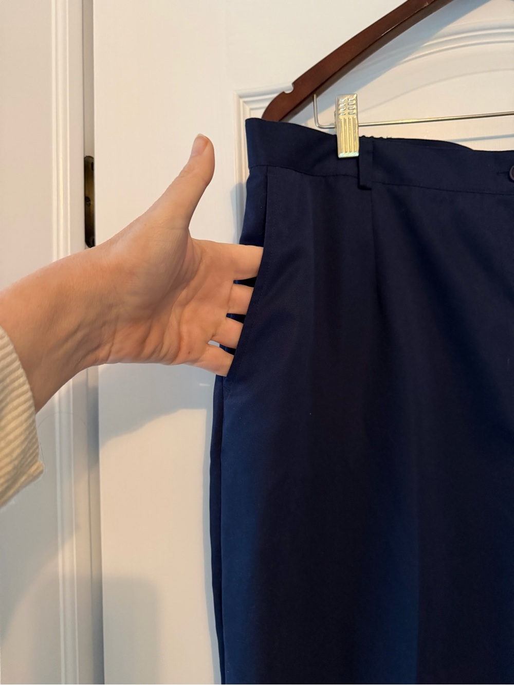 Appleseed’s Navy Dress Pants Women’s Size 20 NWT Straight Leg Career Slacks - Picture 4 of 5